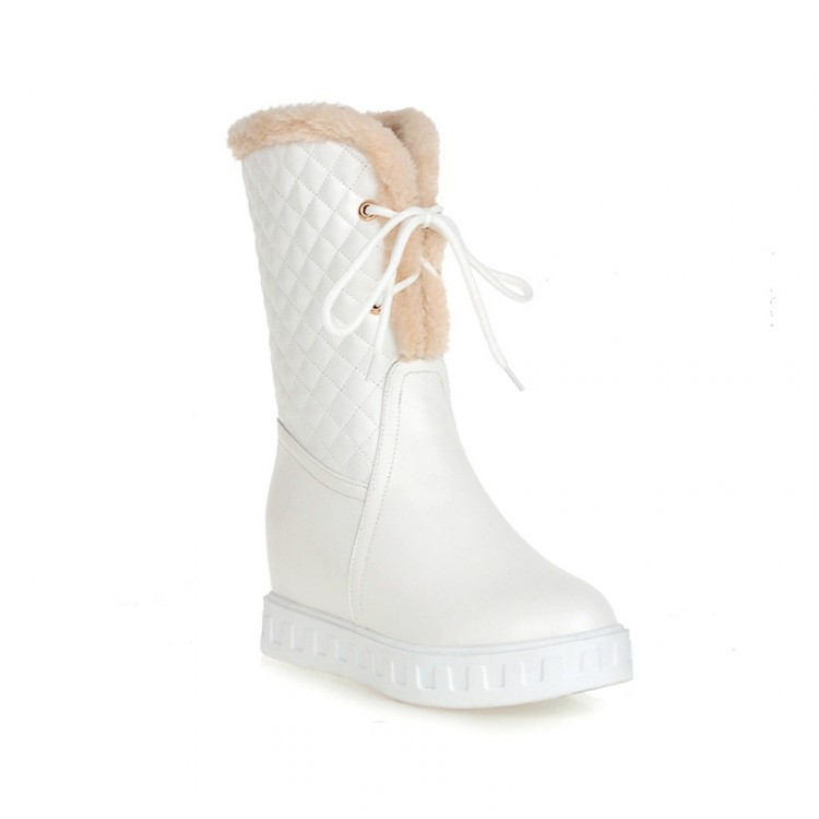 Ankle quilted boot women